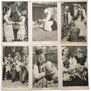 Stroje ludowe - Kurpie, Łowicz, Kobziarze Szamotulscy, wyd. Czytelnik ok. 1950