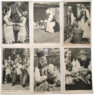 Folk costumes - Kurpie, Łowicz, Kobziarze Szamotulscy, published by Czytelnik ca. 1950.