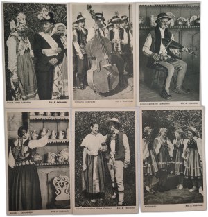 Folk costumes - Highlanders and Krakowiaks, Lowiczanki , published by Czytelnik ca. 1950.