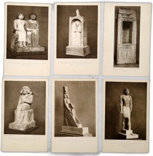 British Museum Treasures - Egyptian Sculptures - Egypt - 7 cards ca. 1920