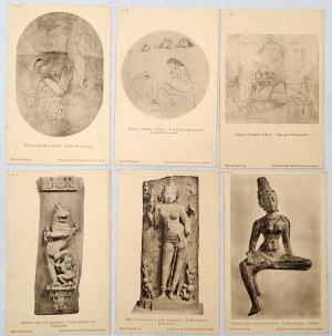 Treasures of the British Museum - Art of India - India, set of 15 cards ca. 1920