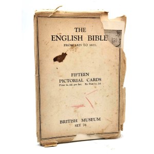Skarby British Muzeum - Biblia Angielska od 1525 - 1611 roku - 14 kart ok. 1920