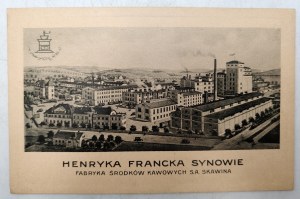 Advertising card - Henryk Franck's Sons - S.A Skawina Coffee Measures Factory [ Coffee , ca. 1920 ].