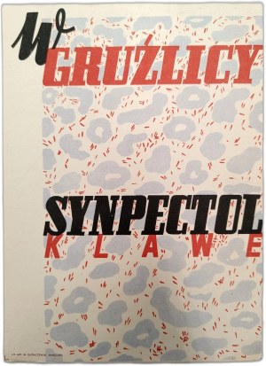 Advertising print - Klawe Company -Synpectol - drug for tuberculosis, Art lithography W. Główczewski Warsaw [ Pharmaceutical drugs].
