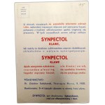 Druk reklamowy - Firmy Klawe -Synpectol - lek na gruźlicę, Litografia artystyczna W. Główczewski Warszawa [ Leki farmaceutyczne]