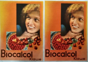 Advertising printing - Klawe companies - Biocalcol - printing Zaklady Graf. M. Więckowski., Warsaw - [ Pharmaceutical drugs].