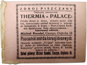 Advertising print - Health Resort - Spa Piszczany ca. 1920.