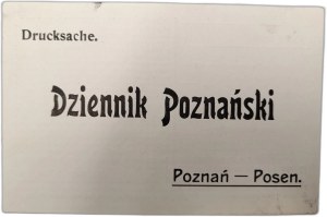 Dziennik Poznański, book order sheet, Poznań ca. 1910