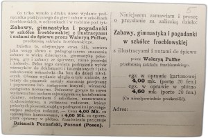 Dziennik Poznański, book order sheet, Poznań ca. 1910