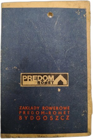 Bicycle Works - Predom Romet - Bicycle instruction manual, Warsaw 1974