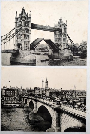 Photographic prints - London Bridge & Tower Bridge - London early 20th century.