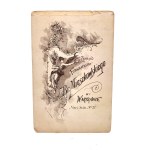 Cardboard photography - Prof. of music Bohdan Borkowski , Warsaw Atelier of Br. Mieszkowski