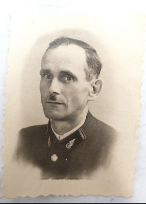 Portrait photograph - railwayman, Poland 1920s