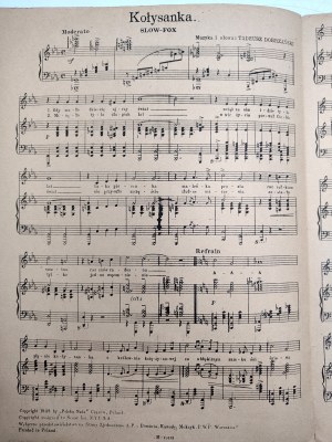 Stanislaw Rzepa - cover sheet music, 1948 [ notes ].