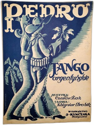 Pedro - Notes - cover proj. by Eugeniusz Gryf Konarski, Warsaw 1946