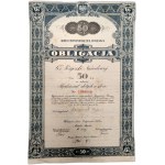 Bond 6% national loan, 50 zloty in gold - Warsaw 1934