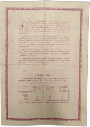 Bonus loan of national reconstruction 1946 500 zloty
