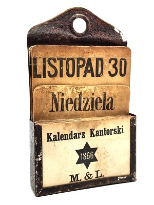 Polish Kantor Calendar - M & L 1866 ( Lviv) ? - office calendar from the 19th century ]