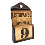 Polski Kalendarz Kantorski - M & L 1866 ( Lwów)? - [ kalendarz biurowy z XIX wieku ]