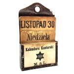 Polski Kalendarz Kantorski - M & L 1866 ( Lwów)? - [ kalendarz biurowy z XIX wieku ]