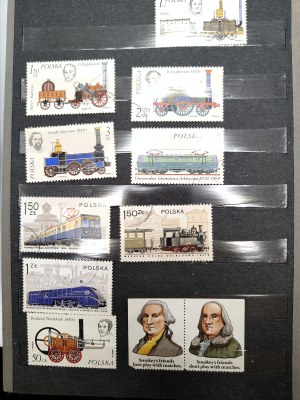 Philatelic cluster with stamps - Poland and other countries, communist period