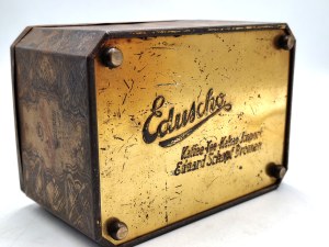 Tea tin by Eduscho - Kaffee -Tee Kakako Import Eduard Schopf Bremen - 1930s [ advertisement ].