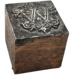 Printing matrix / printing piston / stamp - decorative initial letter W [ printing, bookselling, bookbinding ].