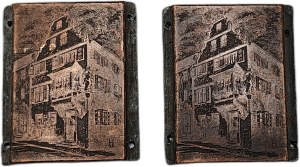 Printing matrix / printing piston / stamp - tenement - [ printing, bookselling, bookbinding].