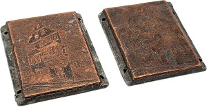 Printing matrix / printing piston / stamp - tenement - [ printing, bookselling, bookbinding].
