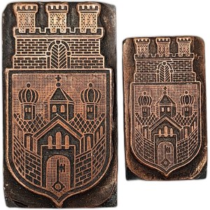 Matryca drukarska / tłok drukarski / pieczęć - herb miasta Recklinghausen - [ drukarstwo, księgarstwo, introligatorstwo]