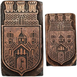 Printing matrix / printing piston / seal - coat of arms of the city of Recklinghausen - [ printing, bookselling, bookbinding ].