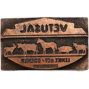 Matryca drukarska / tłok drukarski / pieczęć - Vetuzal [ drukarstwo, księgarstwo, introligatorstwo]