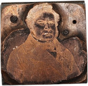 Printing matrix / printing piston / stamp - bust - [ printing, bookselling, bookbinding ].