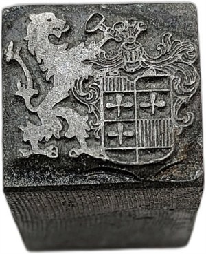 Printing matrix / printing piston / seal - city coat of arms - [ printing, bookselling, bookbinding ].