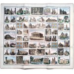 Journey of the World - A board game circa 1870, of the Assarmot game type ( the first Polish educational game), Publisher A.J. Wiśniakowski in Warsaw circa 1870.