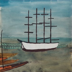 Andrzej Wróblewski, Sailing Ship, 1948
