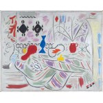 Wacław Taranczewski, MARTWA NATURA Z NIEBIESKIM WAZONEM, 1957