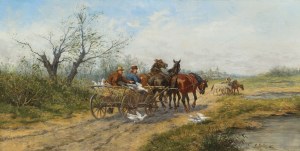 Ludwik Gędłek, Fleeing on the way to the market.