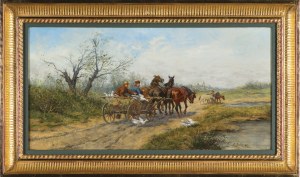 Ludwik Gędłek, Fleeing on the way to the market.