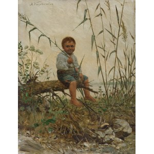 Antoni Kozakiewicz, CHŁOPIEC W SZUWARACH, ok. 1890