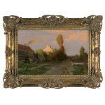 Roman Kochanowski, GĘSIARECZKA NA WIEJSKIEJ DRODZE, ok. 1905