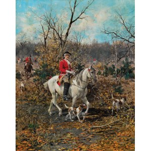 Alfred Wierusz-Kowalski, NA POLOWANIU, ok. 1880