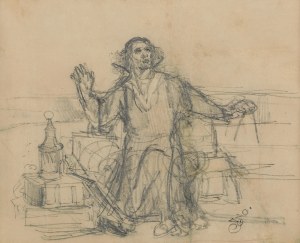 Jan Matejko, Sketch for the painting ASTRONOM KOPERNIK, ca. 1871