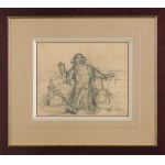 Jan Matejko, Sketch for the painting ASTRONOM KOPERNIK, ca. 1871