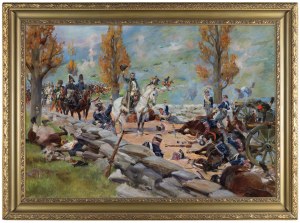 Jerzy Kossak, WJAZD NAPOLEONA DO WĄWOZU SOMOSIERRA, 1925