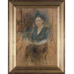 Olga Boznańska, PORTRET PANI W CIEMNEJ SUKNI