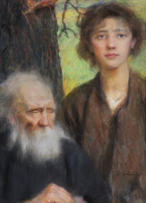 Teodor Axentowicz, OLD AND YOUNG
