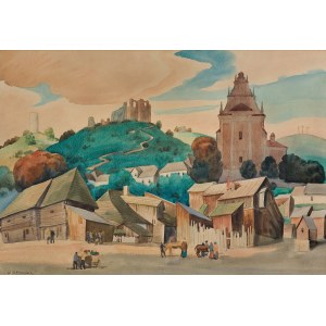Władysław Skoczylas, PEJZAŻ (WIDOK KAZIMIERZA NAD WISŁĄ), 1926-1928