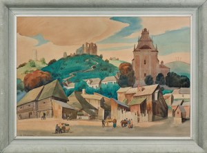 Władysław Skoczylas, LANDSCAPE (VIEW OF KAZIMIERZ NAD WISŁĄ), 1926-1928