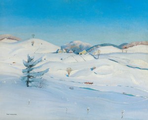 Rafal Malczewski, WINTER LANDSCAPE, circa 1945.
